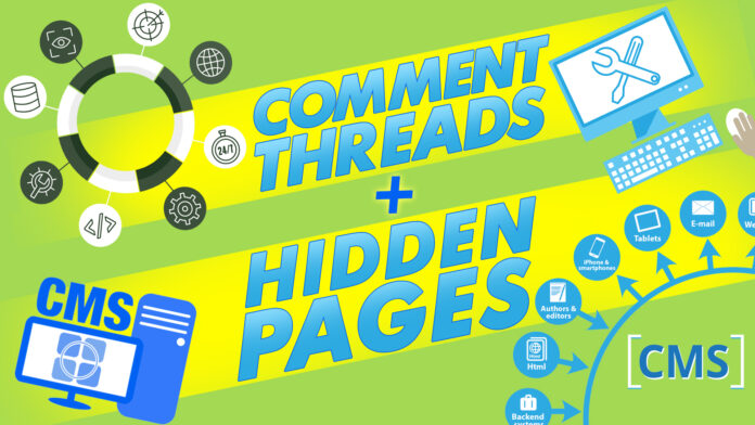 Comment Threads And Hidden Pages New Features For Cms On Sails