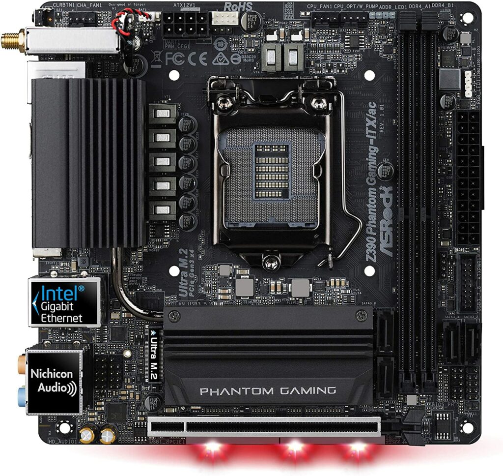 asrock z390 phantom gaming itxac