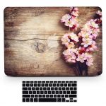 Bizcustom Macbook Air 13 Wood Grain Cherry Blossom Case