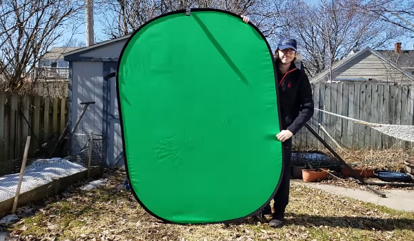 Fancierstudio chromakey green and blue collapsible backdrop