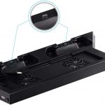 Kootek Vertical Stand With Cooling Fan For Ps4 And Ps4 Slim