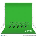 Limostudio Green Muslin Backdrop