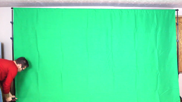 Limostudio green muslin backdrop with ring metal holding clips