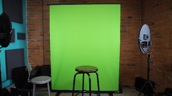 Step 1 set up your green screen background