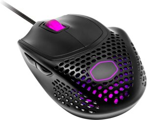 Cooler Master Mm720 Black Matte Lightweight Gaming Mouse With Ultraweave Cable