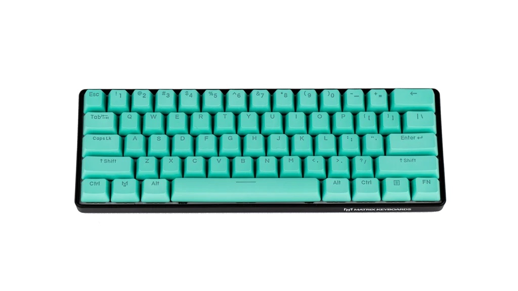 Matrix Mint Pbt Doubleshot Backlit Keycaps