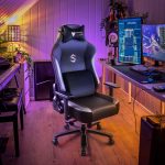 Fantasylab Big And Tall 400lb Massage Memory Foam Gaming Chair