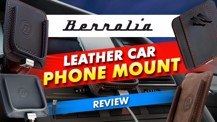 Berollia Leather Car Phone Mount Review Berollia Leather Car Phone Mount Review