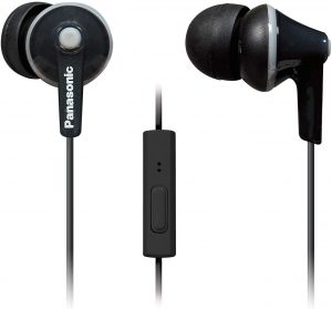 Panasonic Ergofit Earbud Headphones Rp Tcm125 K