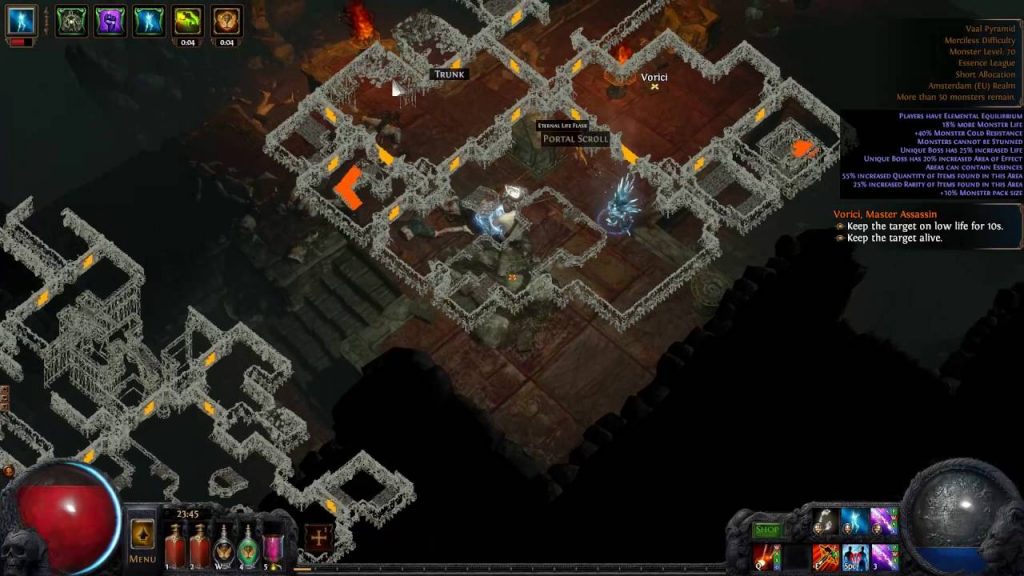 Vaal Pyramid Path Of Exile Map