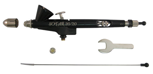 badger air brush co. sotar 2020 2f large gravity feed fine airbrush