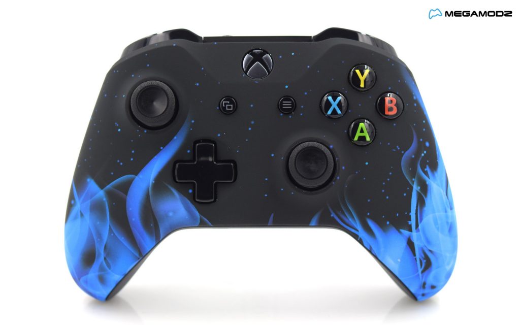 Xbox One S Blue Flames Custom Modded Controller