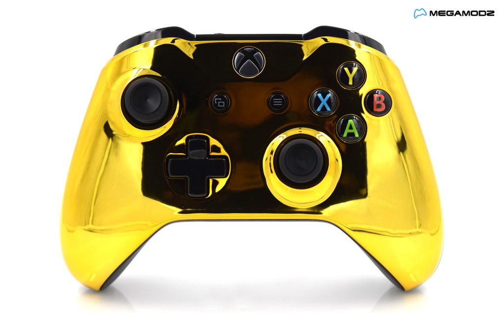 Xbox One S Chrome Gold Custom Modded Controller