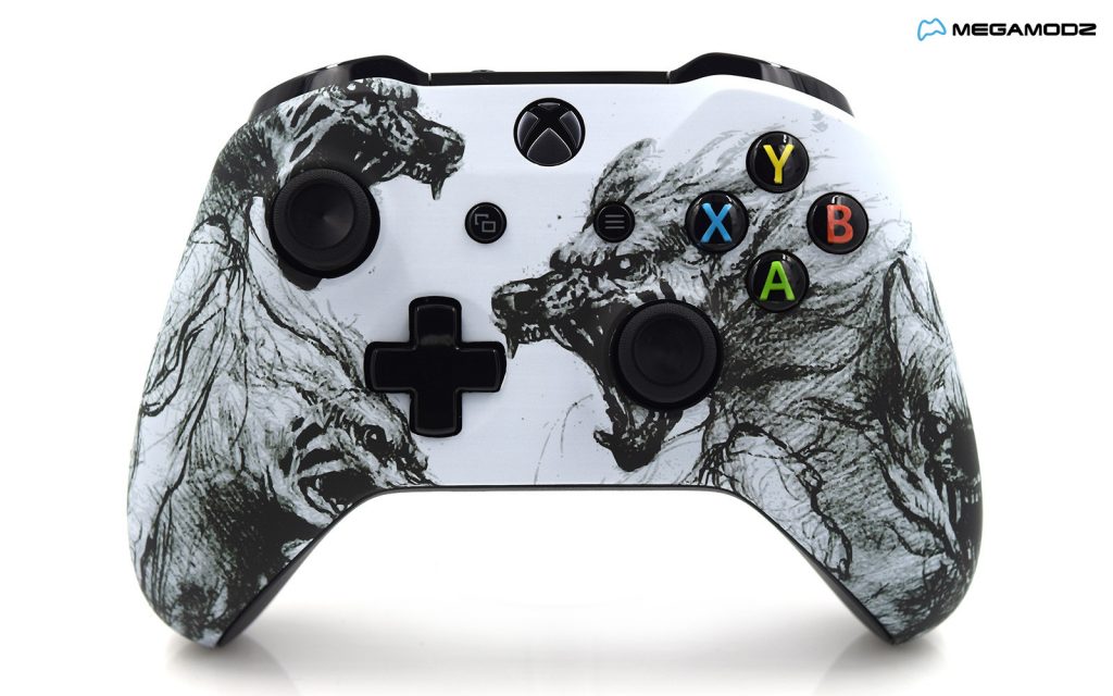 Xbox One S Zombie Wolves Custom Modded Controller