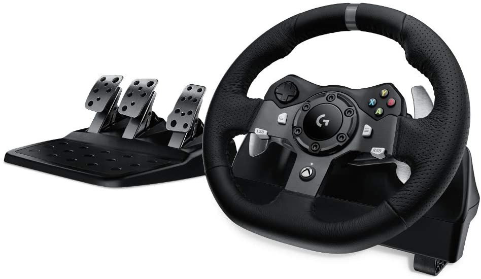 Logitech G920 Dual Motor Feedback Driving Force Racing Wheel With Responsive Pedals