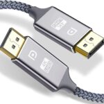 Capshi Displayport Cable 4k Dp Cable Nylon Braided (4k@60hz, 2k@165hz)