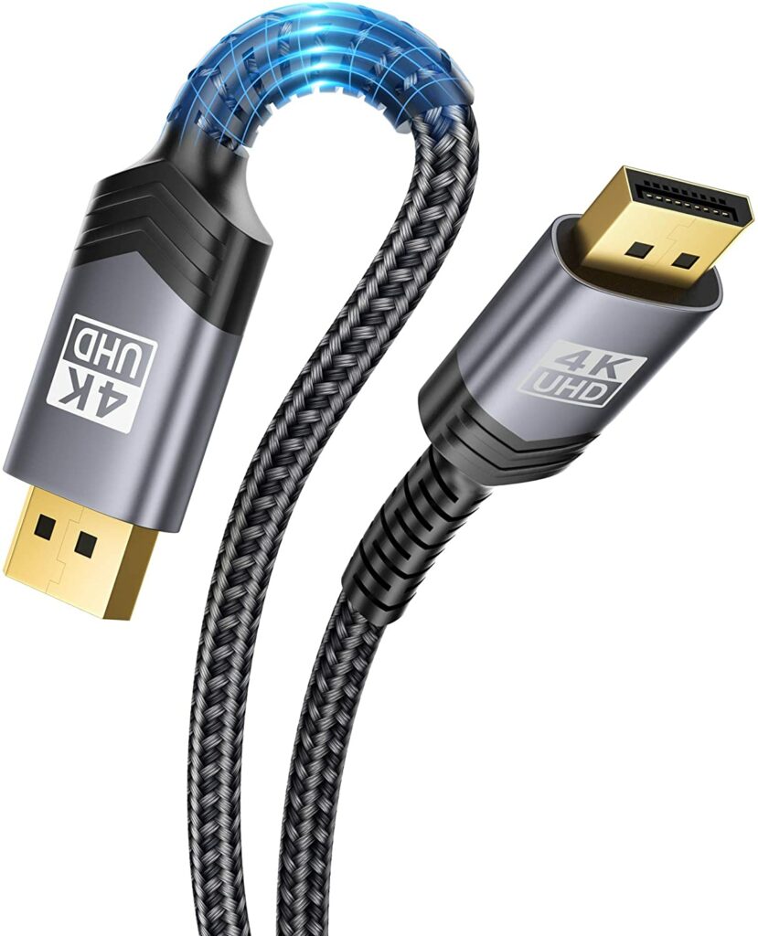 Jsaux Gold Plated Braided Ultra High Speed Displayport Cord