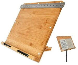 Nustand Bamboo Laptop Book Music Stand