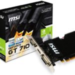 Msi Gaming Geforce Gt 710 1gb Gdrr3 64 Bit Hdcp Support Directx 12 Opengl 4.5 Heat Sink Low Profile Graphics Card