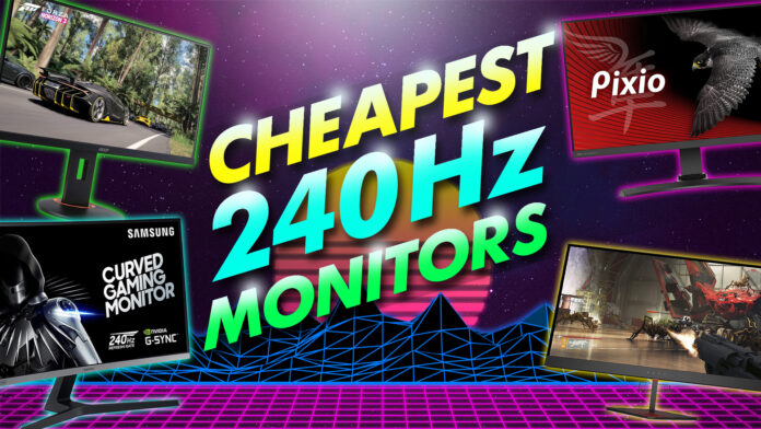 cheapest 240hz monitors