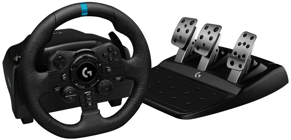 logitech g923 racing wheel and pedals for ps 5