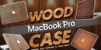 wood macbook pro case mixing old school and high tech