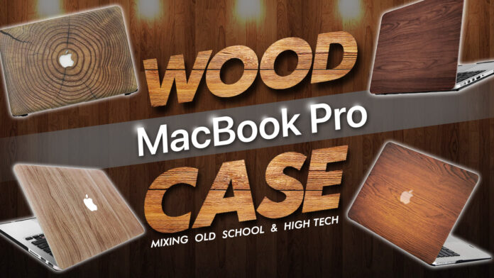 wood macbook pro case mixing old school and high tech