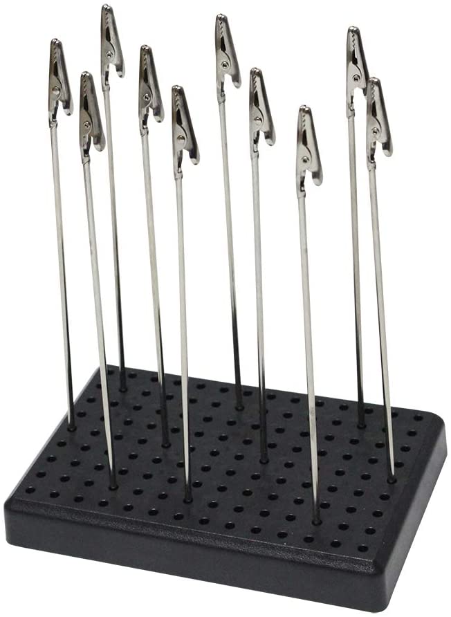 alligator clip sticks with base holder for airbrushing, painting, and assembly