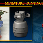 miniature painting holder from fat dragon games for dungeons and dragons