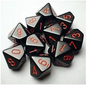 the d10 dice