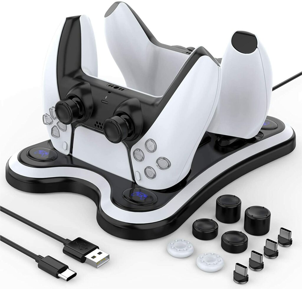 heystop ps5 dualsense controller charging station