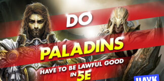 do paladins have to be lawful good in 5e