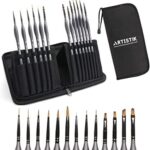 ARTISTIK Miniature Painting Kit with 13 Micro-Detail Brushes