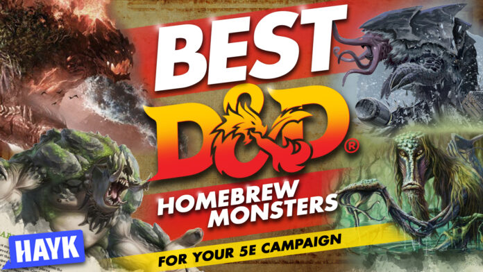 Best d&d homebrew monsters for your 5e campaign